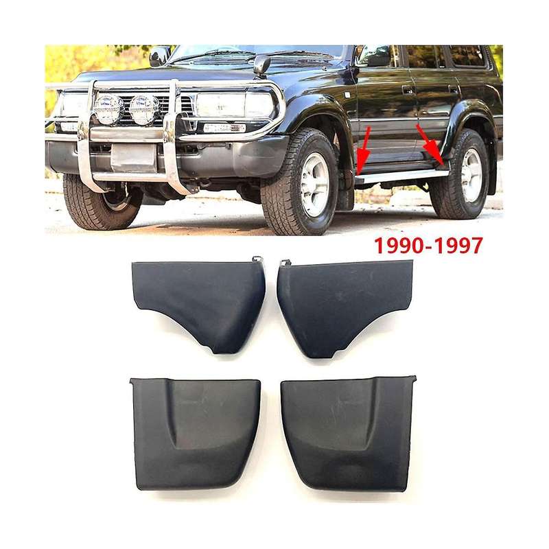 Car Front Left Side Door Step Plate Trim Cover Foot Pedal Protection Cap for Land Cruiser Lc80 1990