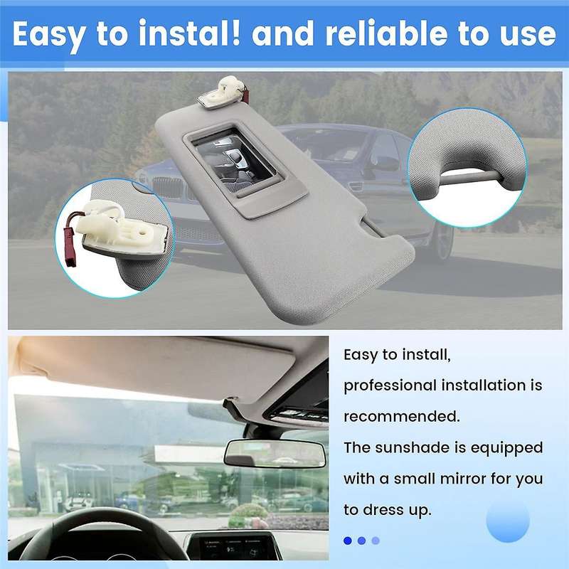 Car Front Left Sun Visors for 5 SERIES F10 F11 F18 2011-2015 51167248855