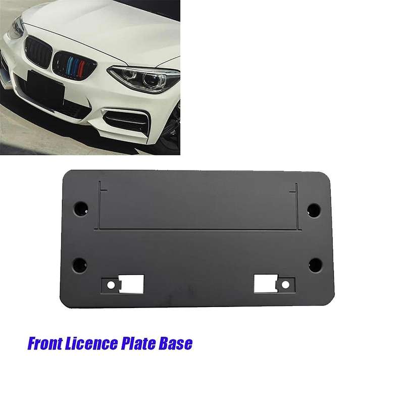 Car Front Licence Plate Holder Base 51118061486 for 1 Series F20 114d 116d 116i 118i 2014-2019 3 Doo