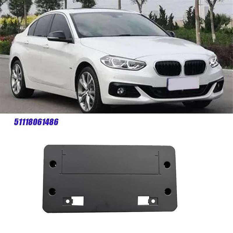 Car Front Licence Plate Holder Base 51118061486 for 1 Series F20 114d 116d 116i 118i 2014-2019 3 Doo
