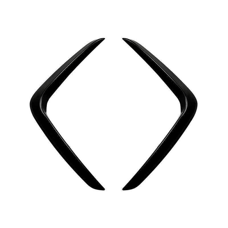 Car Front Lights Frames Cover Bumper Trim Spoiler for X3 X4 G01 G02 2022 2023 +(black)