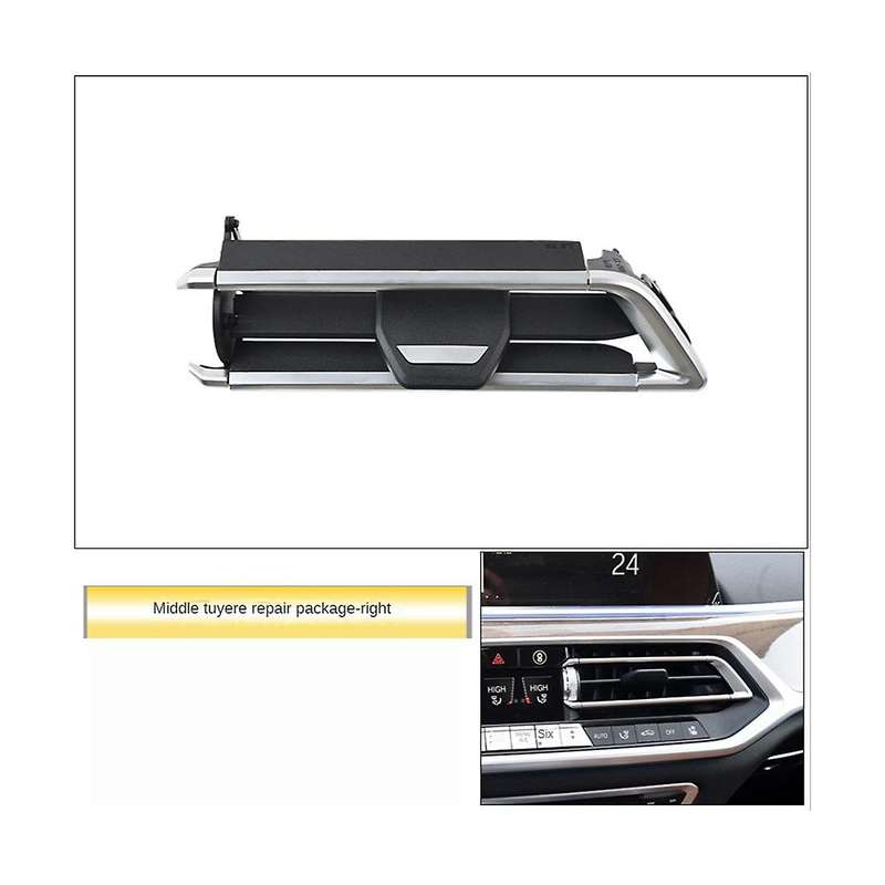 Car Front Middle AC Vent Grille Air Conditioner Blade Slider Clip Repair Kit for X5 G05 X6 G06 X7 G