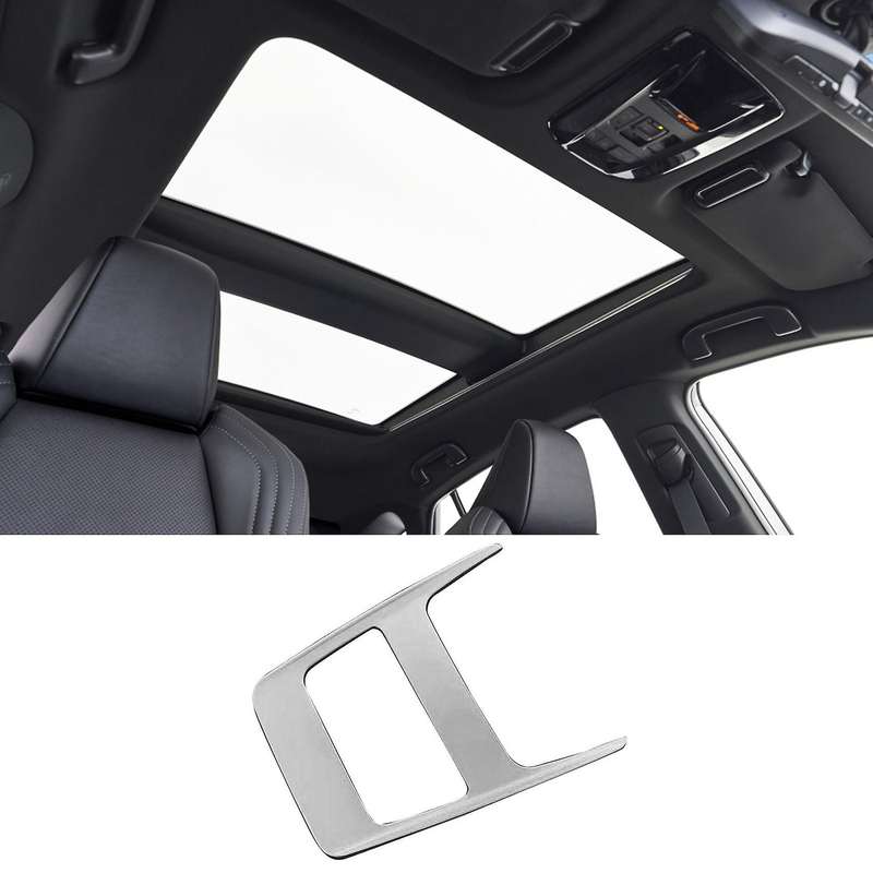 Car Front Reading Light Cover Trim Lamp Decoration Trims for Venza 2020 2021 Matte Silver