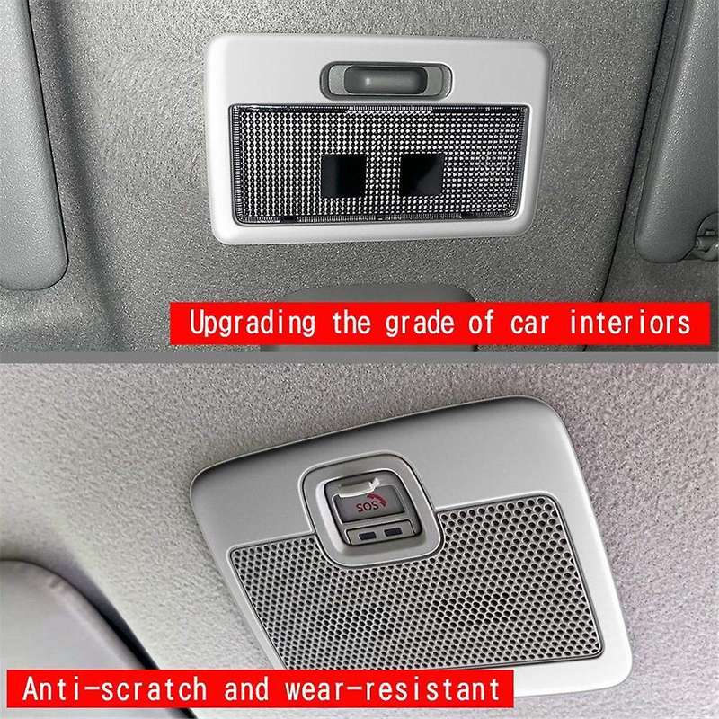 Car Front Reading Light Lamp Cover Trim Sticker for Spacia 2017-2022 Car Roof Sos Button Trim Frame
