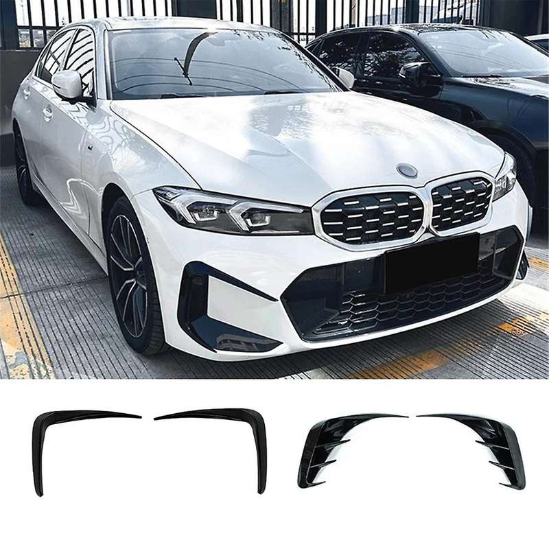 Car Front Rear Bumper Canards Fog Light Trim / Canards Spoiler Splitter for 3 Series G20 G21 G28 201