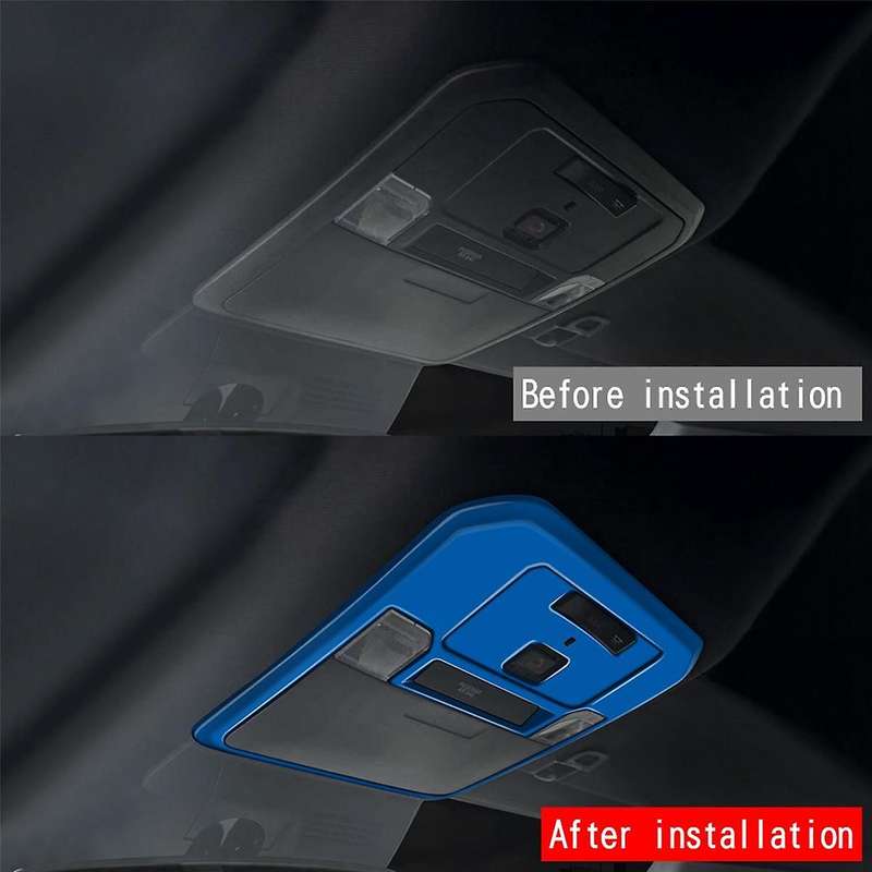Car Front Reading Light Trim Cover Roof Lamp Panel Frame for 2024 Car Interior Accessories,A