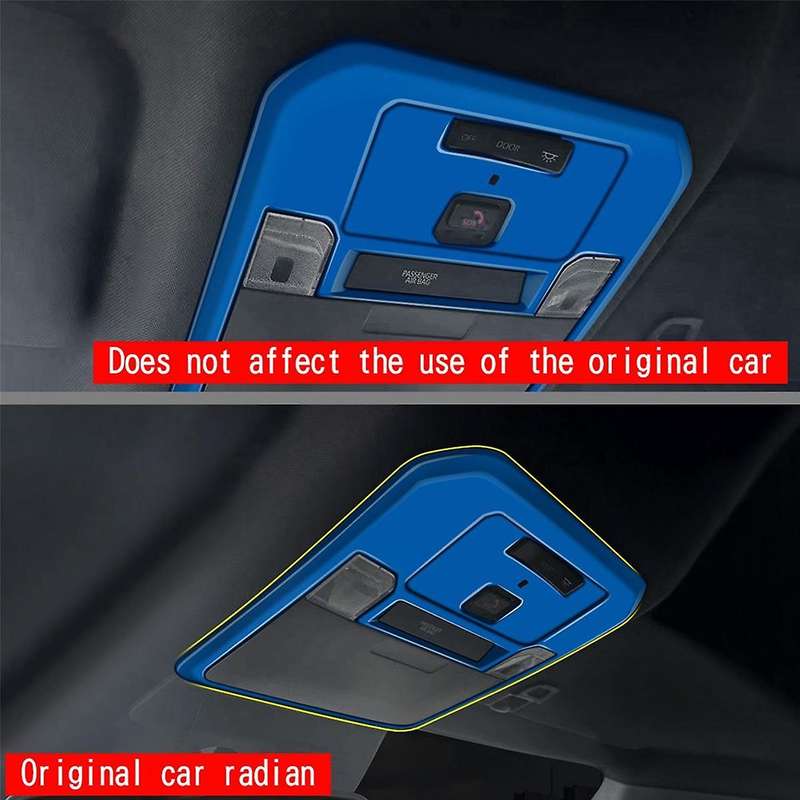 Car Front Reading Light Trim Cover Roof Lamp Panel Frame for 2024 Car Interior Accessories,A