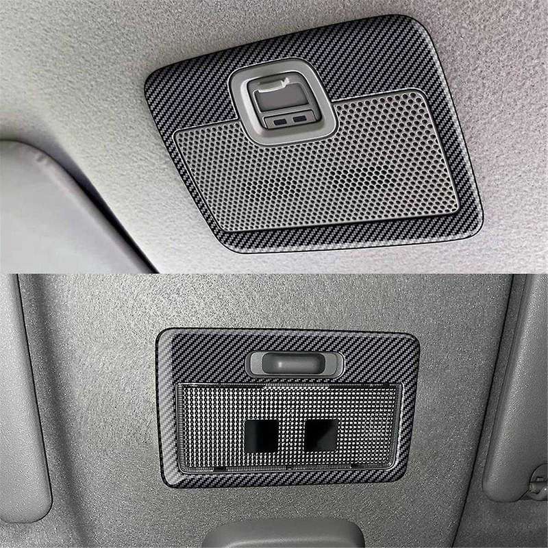 Car Front Reading Light Lamp Cover Trim Sticker for Spacia 2017-2022 Car Roof SOS Button Trim Frame