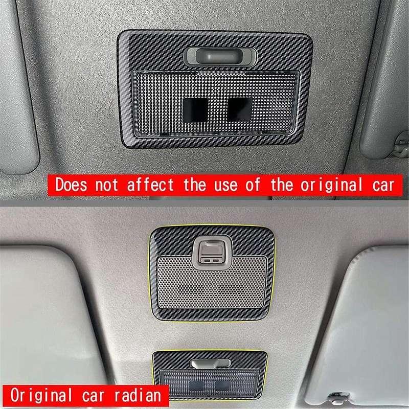 Car Front Reading Light Lamp Cover Trim Sticker for Spacia 2017-2022 Car Roof SOS Button Trim Frame