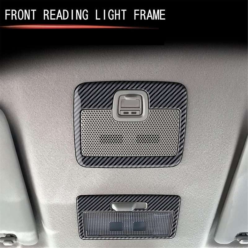 Car Front Reading Light Lamp Cover Trim Sticker for Spacia 2017-2022 Car Roof SOS Button Trim Frame