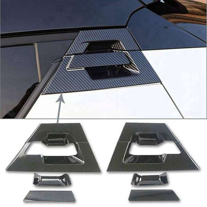 Car Front Rear Door Handle Bowl Cover Protective Trim Carbon Fiber Stickers for C- 2016-2020 Accesso