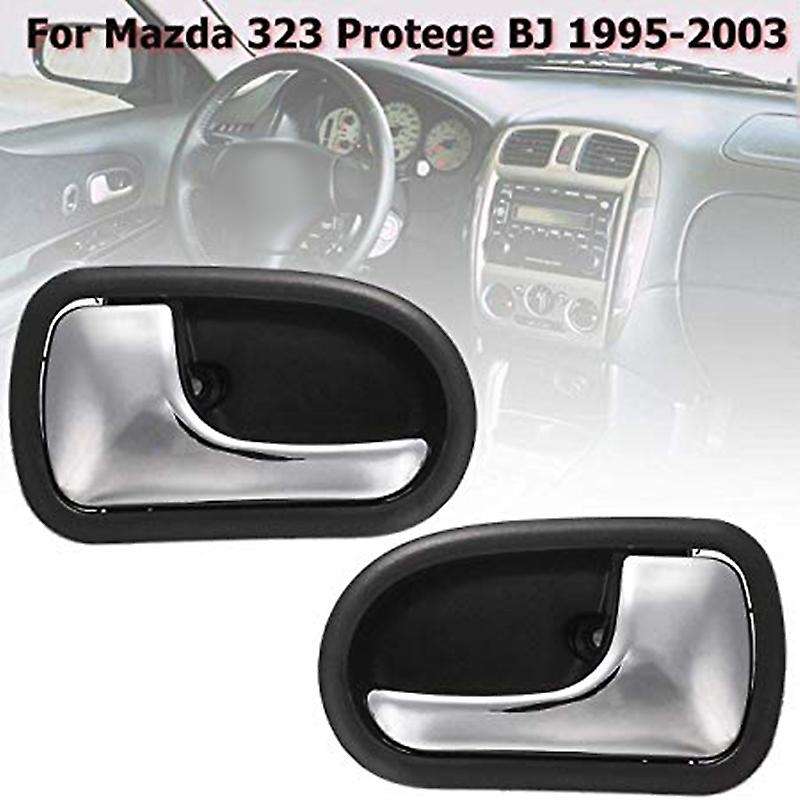 Car Front Rear Interior Door Handle Compatible 323 1995 1996 1997 1998 1999 2000 2001 2002 2003 Left