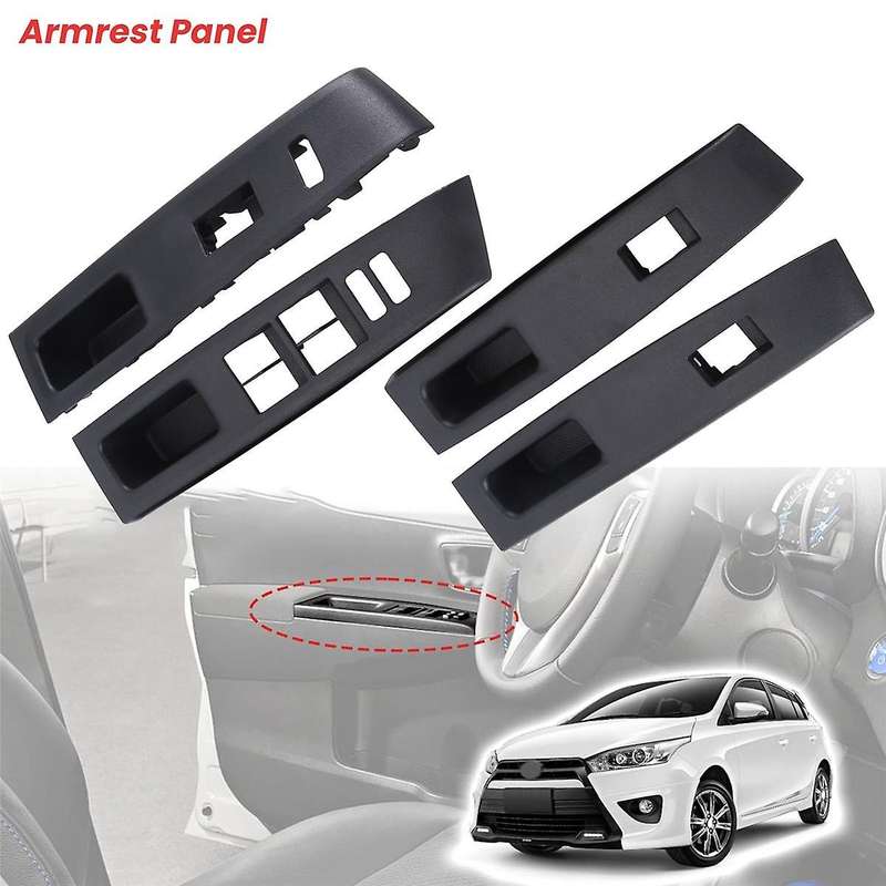 Car Front Rear LH&RH Armrest Upper Panel for Vitz Yaris 2010-2014 LHD 74231-52660-C0, 74232-52550-C0
