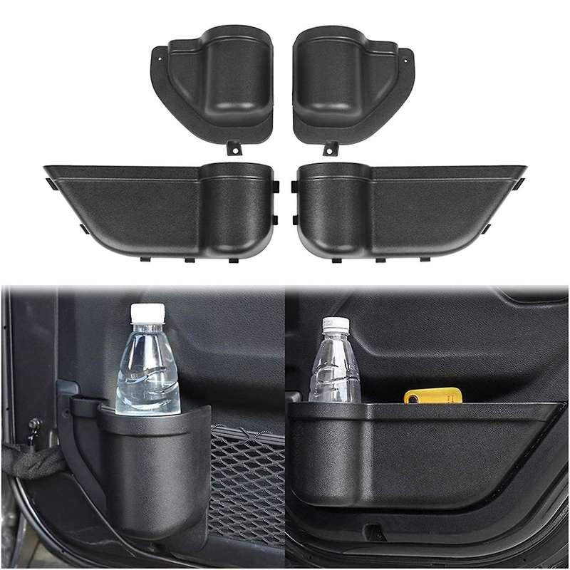 Car Front Rear Side Door Storage Box Tray for Wrangler 2018 2019