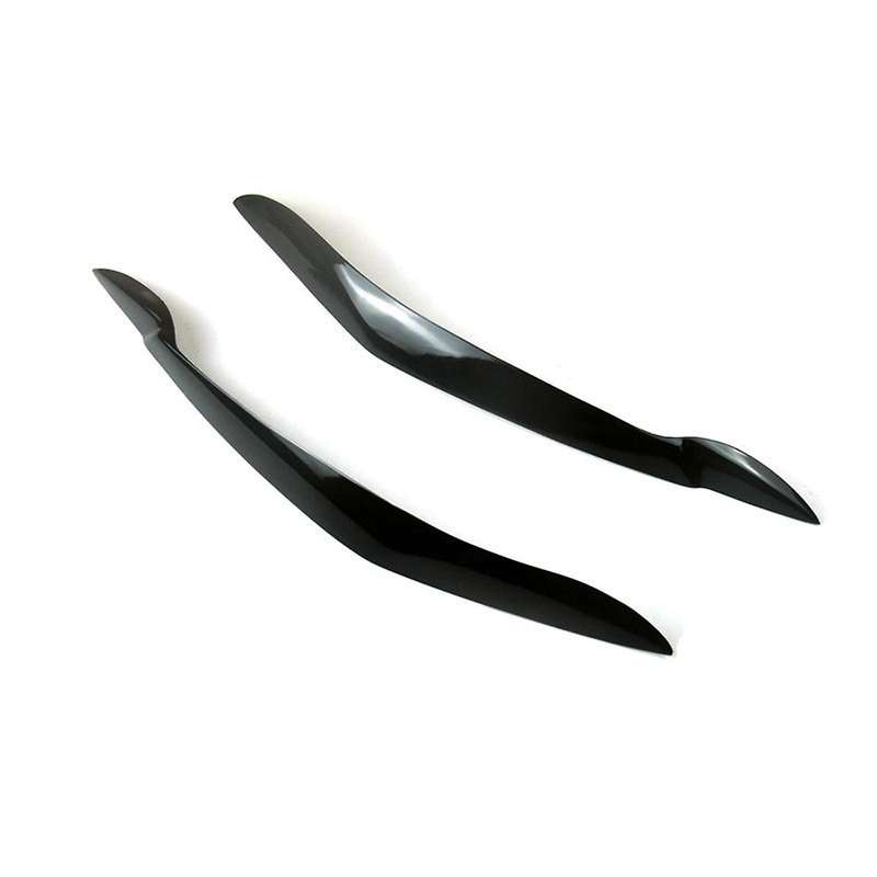 Car Front Resin Headlight Eyebrow Eyelid Cover for X5 E70 2007-2013 Gloss Black