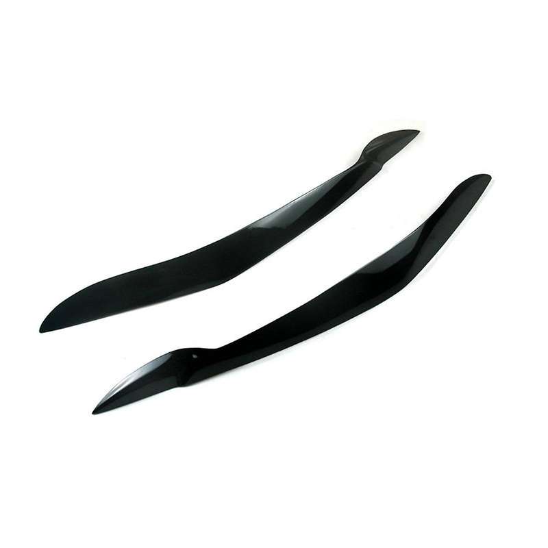 Car Front Resin Headlight Eyebrow Eyelid Cover for X5 E70 2007-2013 Gloss Black