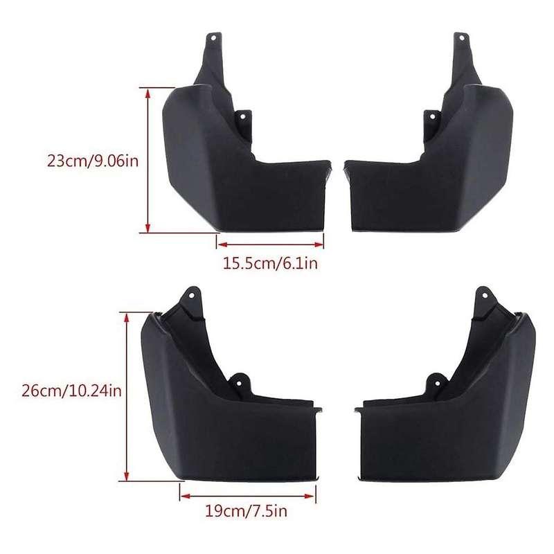 Car Front Rear Wheel Fenders Mudflap Splash Guards Mudguards for Land 4 LR4 2010-2019