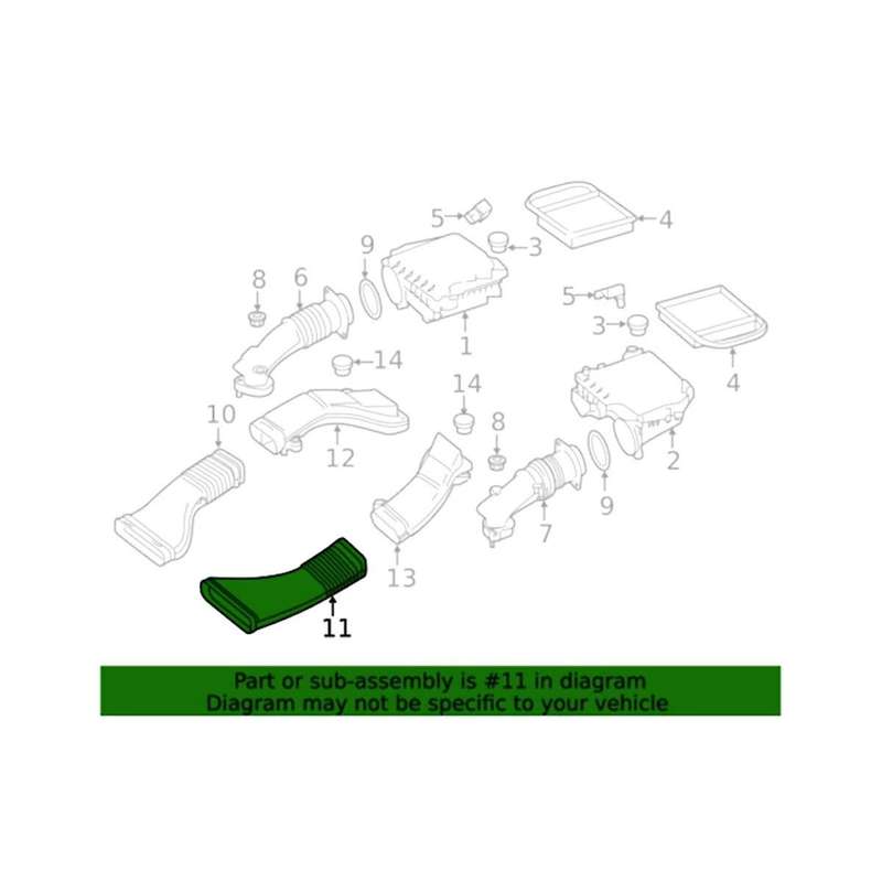 Car Front Right Engine Air Intake Hose for S Class 2015-2020 Car Accessories 2760902111
