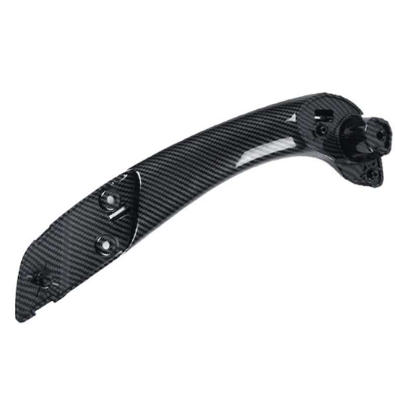Car Front Right Inner Door Handle for 3 2008-2016 Door Armrest Inner Side Bracket Carbon Fiber Patt