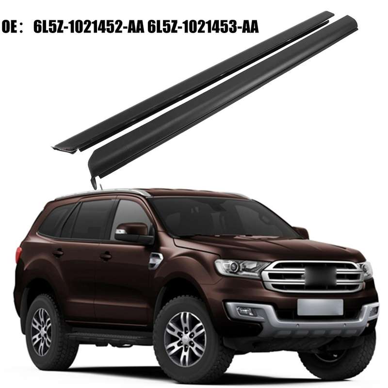 Car Front Right Outer Window Belt Molding Weatherstrip Seal Pair for Pickup Truck 1999-2011