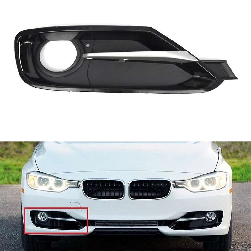 Car Front Right Side Bumper Fog Light Grille Trim Cover for 3 Series F30 F31 2012-2015 51117293106,