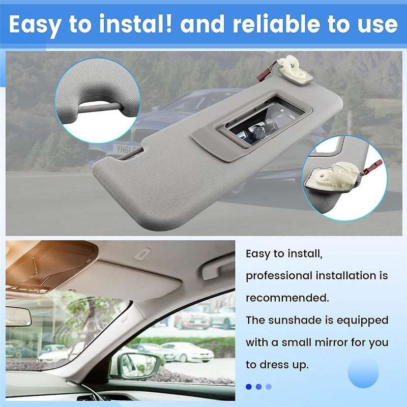 Car Front Right Sun Visors for 5 SERIES F10 F11 F18 2011-2015 51167248856