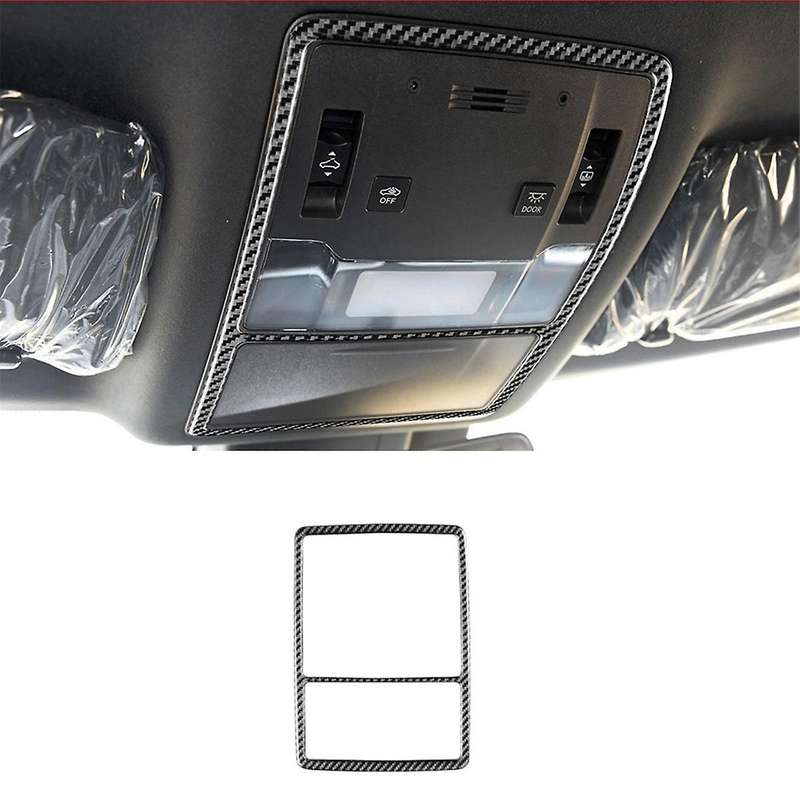 Car Front Roof Reading Light Trim Cover Sticker for Rx 2016-2019 Soft Carbon Fiber Roof Lamp Decora
