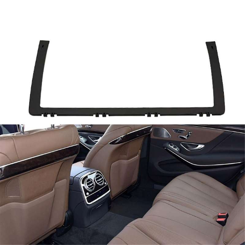 Car Front Seat Back Backrest Support Barcket Trim Replacement for S Class W222 2014-2020 Black
