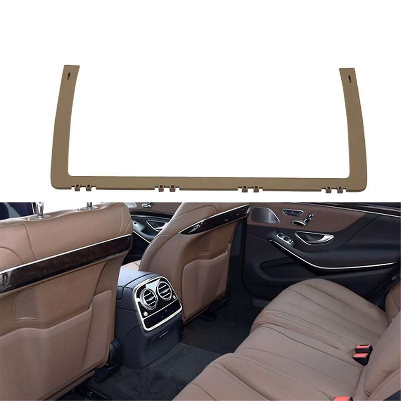 Car Front Seat Back Backrest Support Barcket Trim Replacement for S Class W222 2014-2020 Beige