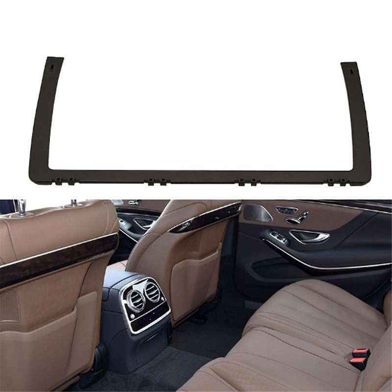 Car Front Seat Back Backrest Support Barcket Trim Replacement for S Class W222 2014-2020 Brown