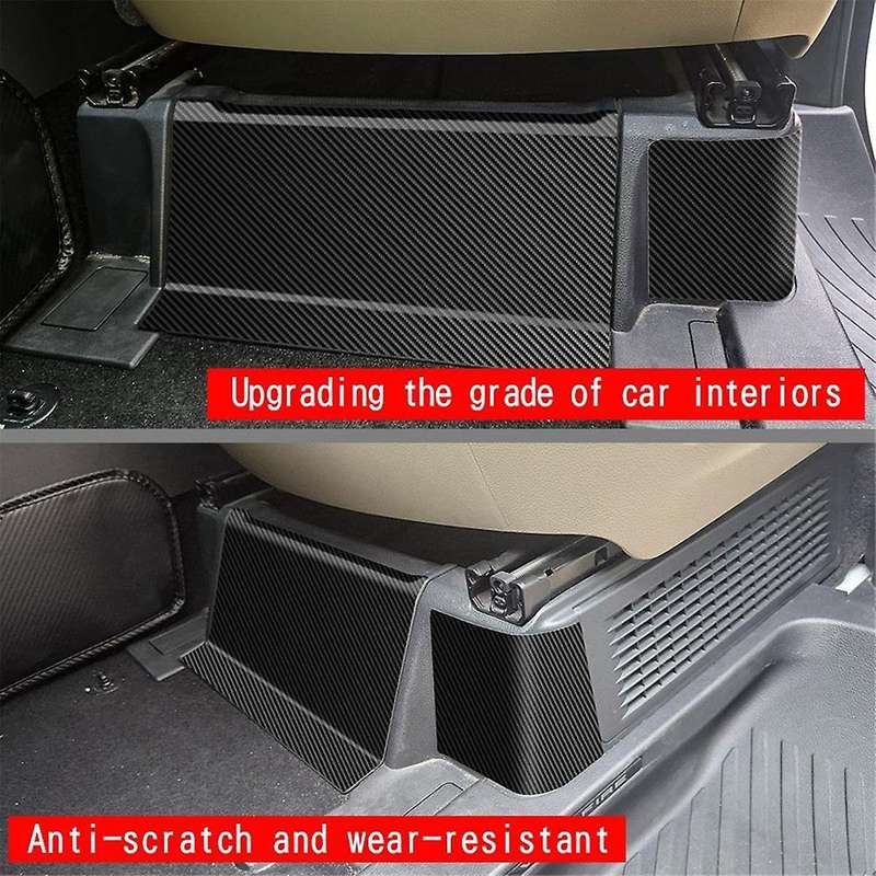 Car Front Seat Base Leather Anti-Kick Panel Trim Stickers for ALPHARD/VELLFIRE 40 Series 2023+