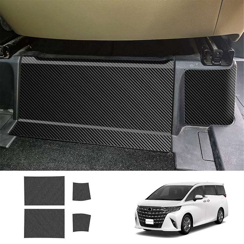 Car Front Seat Base Leather Anti-Kick Panel Trim Stickers for ALPHARD/VELLFIRE 40 Series 2023+