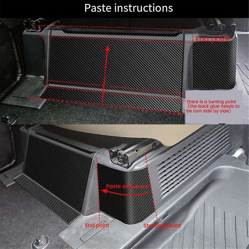 Car Front Seat Base Leather Anti-Kick Panel Trim Stickers for ALPHARD/VELLFIRE 40 Series 2023+