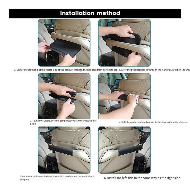 Car Front Seat Back Armrest Leather Protection Pads with Sponge for ALPHARD/VELLFIRE 40 Series 2023+