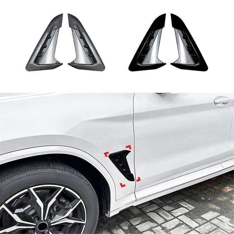 Car Front Side Air Outlet Cover Trim for X3 G01 X4 G02 2018+ Vent Gloss Black