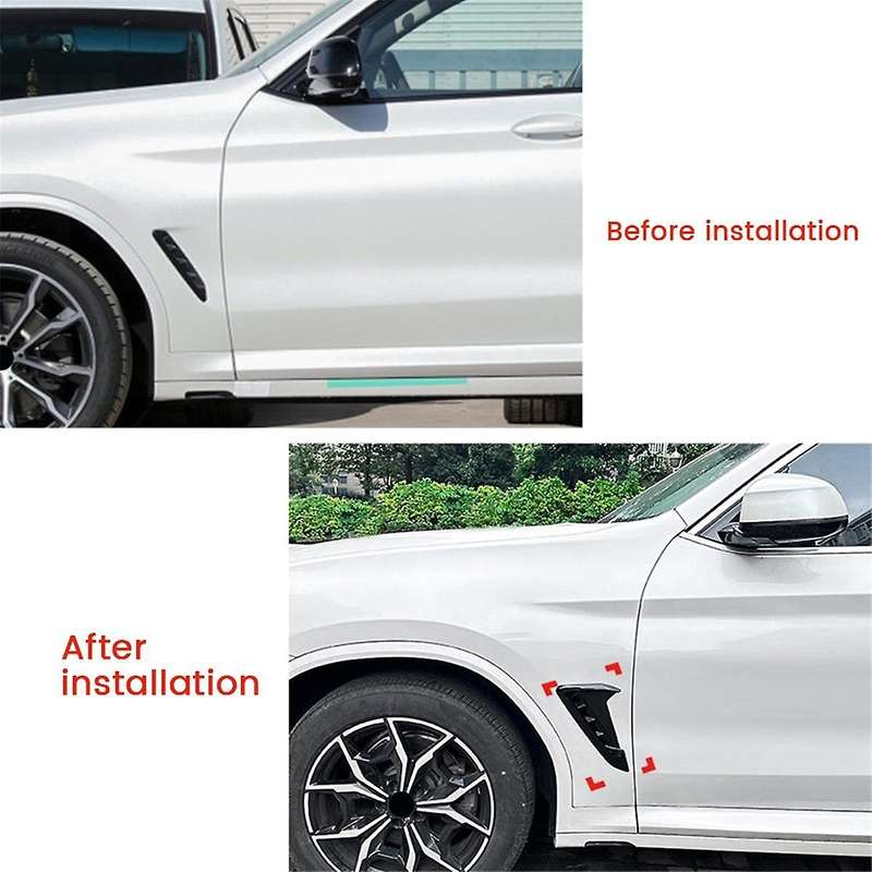 Car Front Side Air Outlet Cover Trim for X3 G01 X4 G02 2018+ Vent Gloss Black