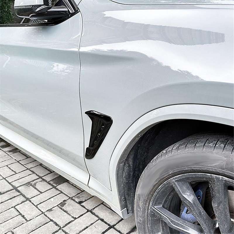 Car Front Side Air Outlet Cover Trim for X3 G01 X4 G02 2018+ Vent Gloss Black