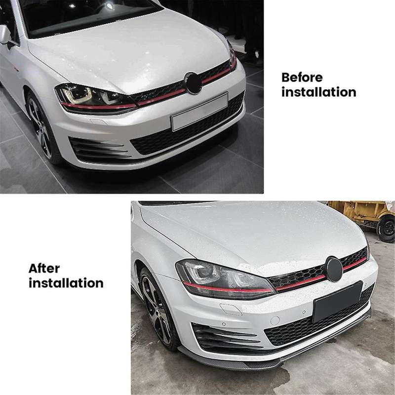 Car Front Shovel Lip for Golf MK7 R Front Bumper Spoiler Splitter Diffuser Trim Spoiler Lip,A