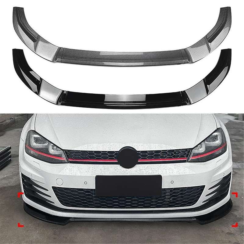 Car Front Shovel Lip for Golf MK7 R Front Bumper Spoiler Splitter Diffuser Trim Spoiler Lip,A