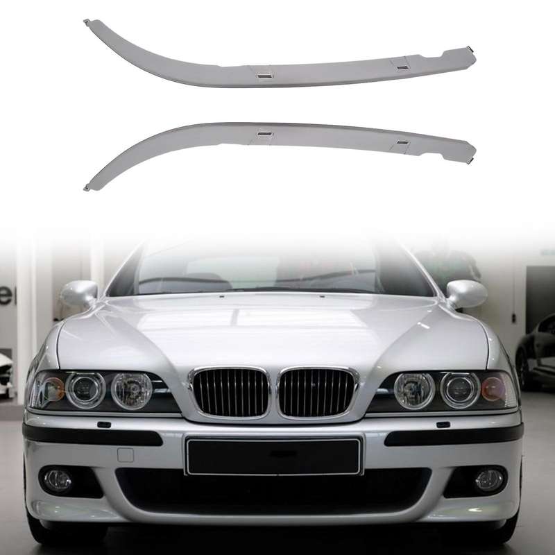 Car Front Side Headlight Lower Moulding Trim 51138168809 51138168810 for  5 Series E39 525I 528I 530