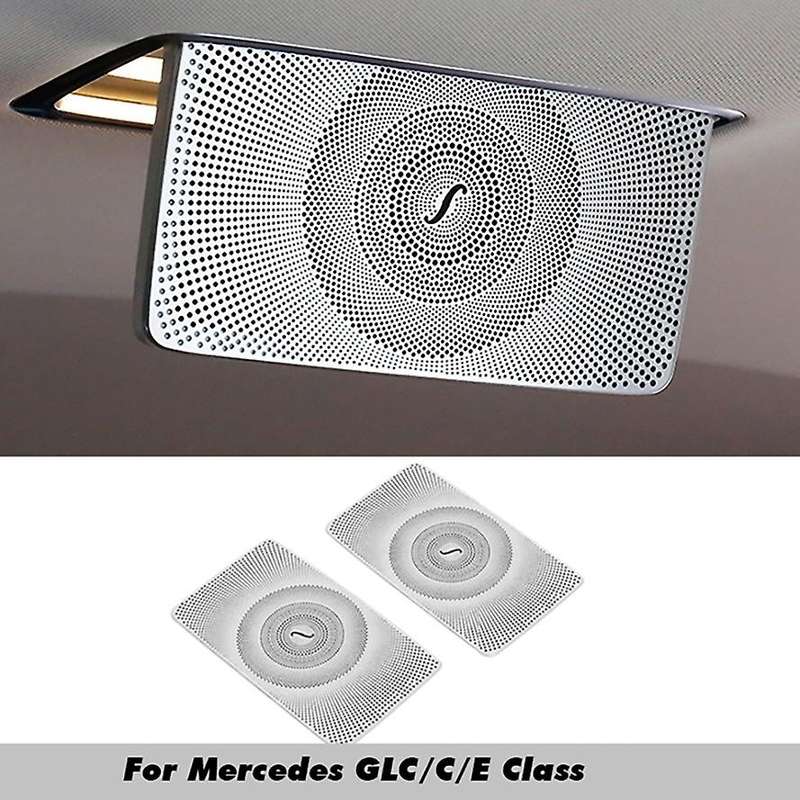 Car Front Sun Visor Mirror Decoration Cover for C-Class W205 E-Class W213 GLC X253 2016-2020