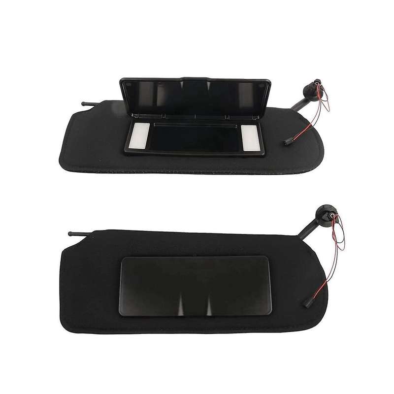 Car Front Sunvisor Visors with Mirrors & Led Lights for Corvette C5 1997-2004 10442033 10442034