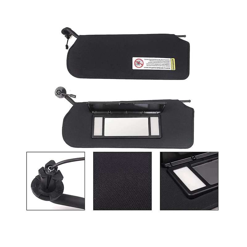Car Front Sunvisor Visors with Mirrors & Led Lights for Corvette C5 1997-2004 10442033 10442034