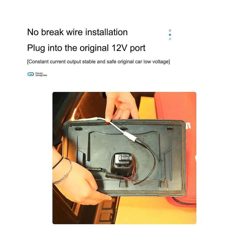 Car Front Trunk Led Surround Lighting Strip Cargo Area Light Kits for Model 3 Model Y 2021-2023 - W