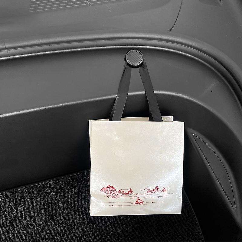Car Front Trunk Hook Holder Anti Swinging Pendant Storage Hanging Accessories for Model 3 2021 Matte