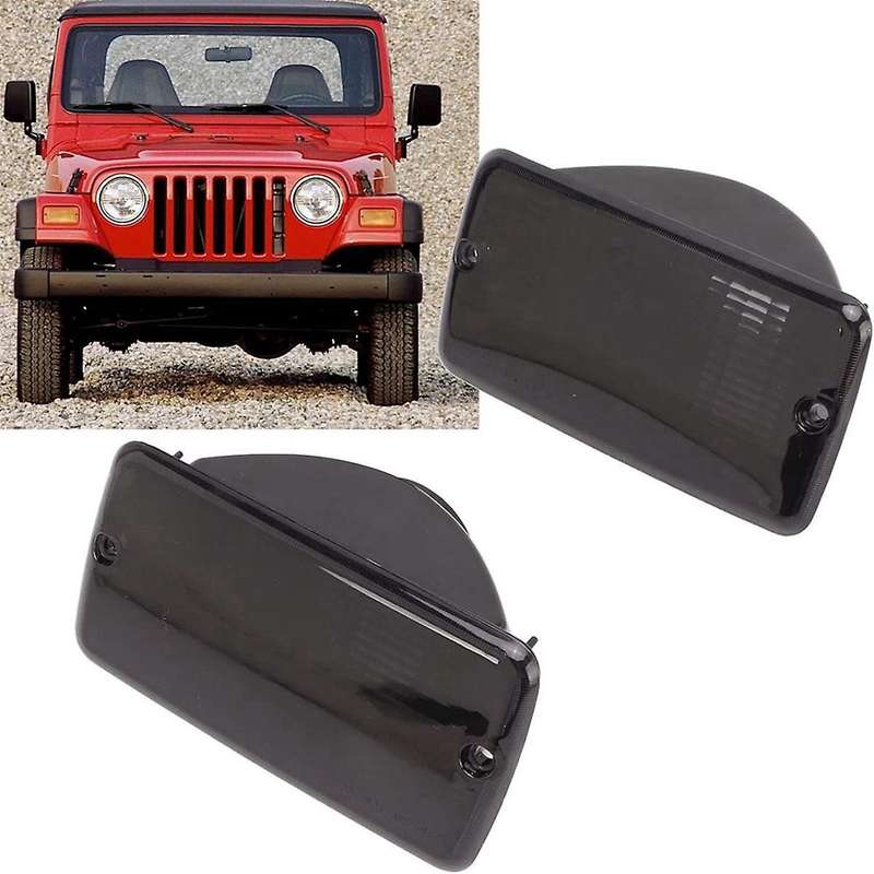 Car Front Turn Signal Light Cover 55157033AA 55157032AA for Wrangler TJ 1997-2006 Front Bumper Light