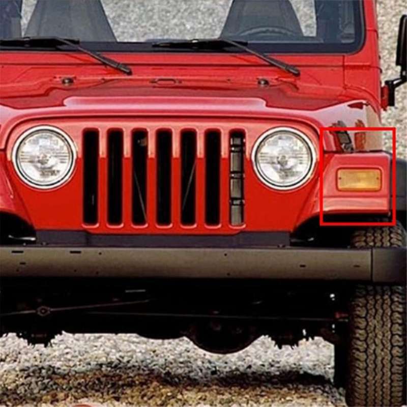 Car Front Turn Signal Light Cover 55157033AA 55157032AA for Wrangler TJ 1997-2006 Front Bumper Light