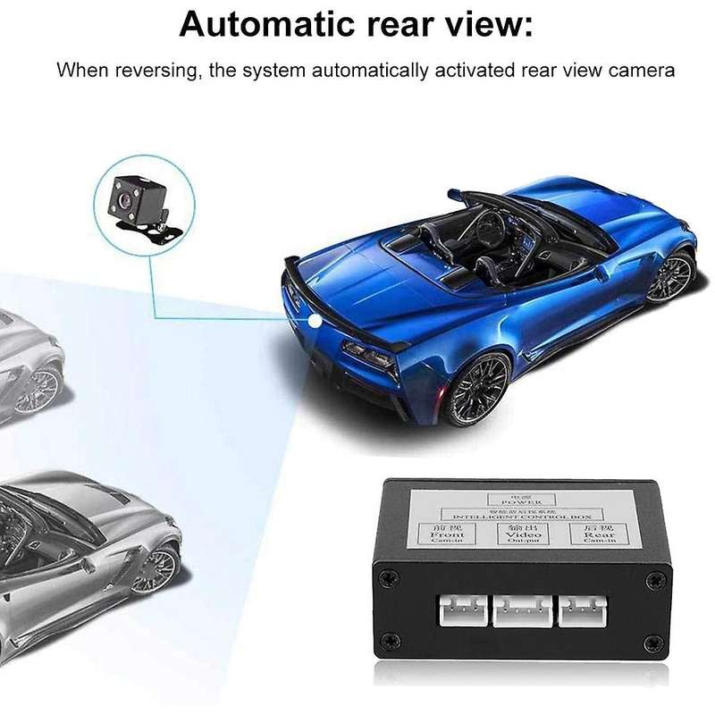 Car Front View Camera Switcher Parking Camera Converter Front Rear View Video Switch Channel Control