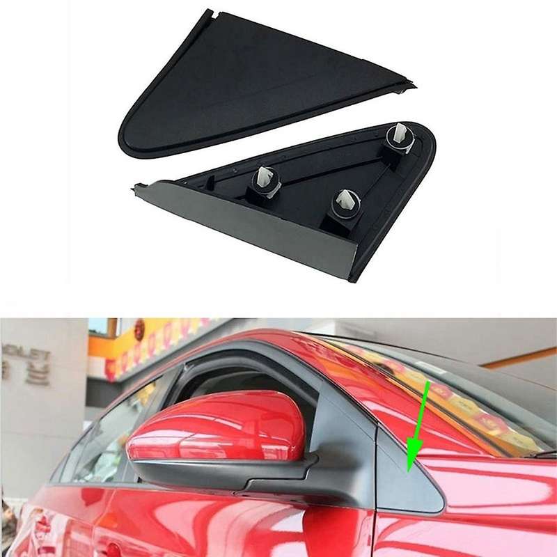 Car Front Window Rearview Side Mirror Triangle Garnish Cover Panel Triangle Corner Plate for 2009-20