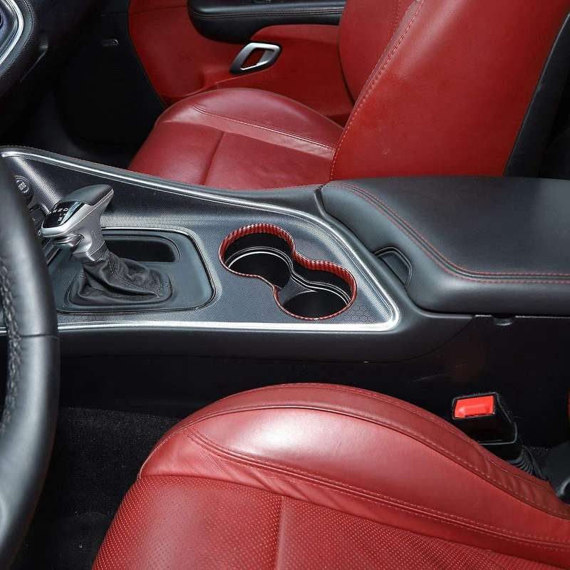 Car Front Water Cup Holder Trim Frame Water Cup Frame Decorative Cover for 2015-2020
